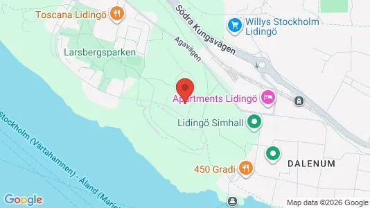 Lägenheter att hyra i Lidingö - kort over placeringen