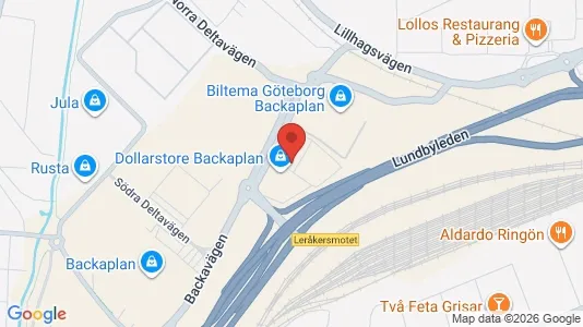 Lägenheter att hyra i Lundby - kort over placeringen
