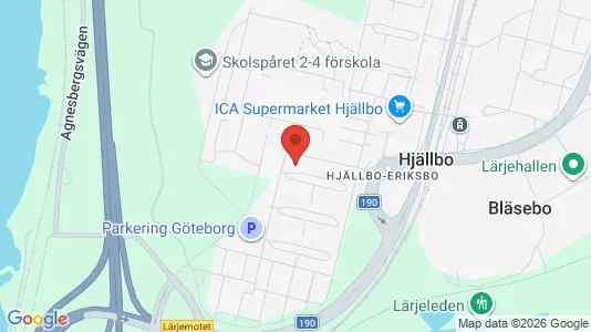 Lägenheter att hyra i Angered - kort over placeringen