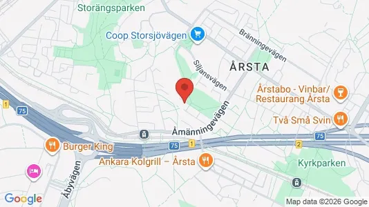 Lägenheter att hyra i Hammarbyhamnen - kort over placeringen