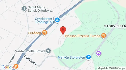 Lägenheter att hyra i Botkyrka - kort over placeringen