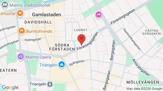 Lägenheter att hyra i Malmö Centrum - kort over placeringen