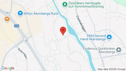 Lägenheter att hyra i Österåker - kort over placeringen