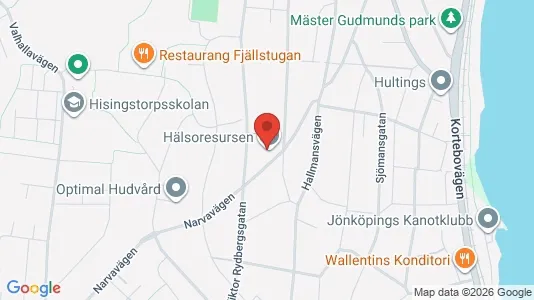 Lägenheter att hyra i Jönköping - kort over placeringen