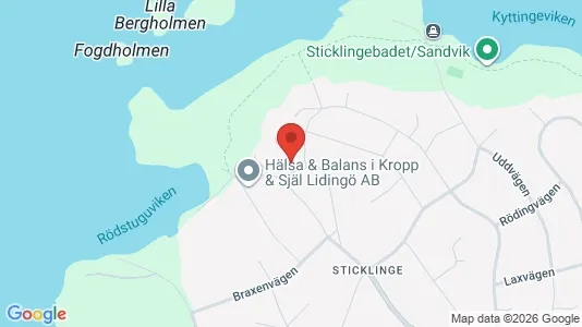 Lägenheter att hyra i Lidingö - kort over placeringen