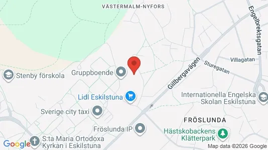 Lägenheter att hyra i Eskilstuna - kort over placeringen