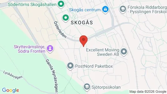 Lägenheter att hyra i Huddinge - kort over placeringen
