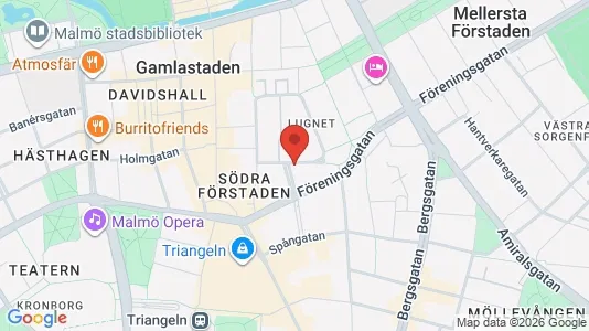 Lägenheter att hyra i Malmö Centrum - kort over placeringen