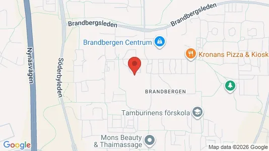Lägenheter att hyra i Haninge - kort over placeringen