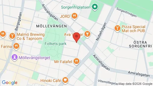 Lägenheter att hyra i Malmö Centrum - kort over placeringen