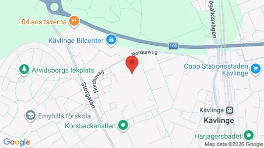 Lägenheter att hyra i Kävlinge - kort over placeringen