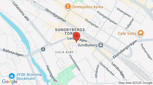 Lägenheter att hyra i Sundbyberg - kort over placeringen