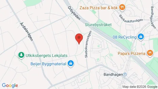 Lägenheter att hyra i Söderort - kort over placeringen