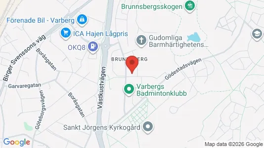 Lägenheter att hyra i Varberg - kort over placeringen