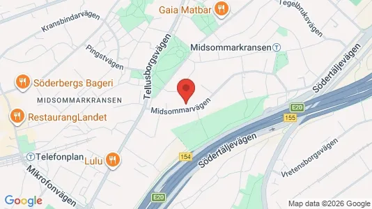 Lägenheter att hyra i Söderort - kort over placeringen