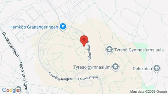 Lägenheter att hyra i Tyresö - kort over placeringen