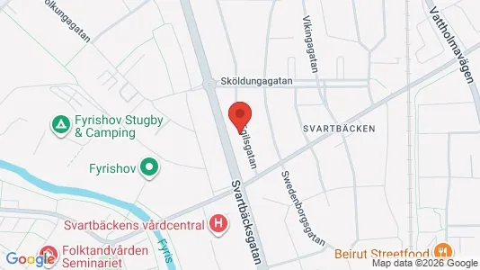 Lägenheter att hyra i Uppsala - kort over placeringen