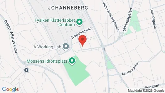 Lägenheter att hyra i Johanneberg - kort over placeringen