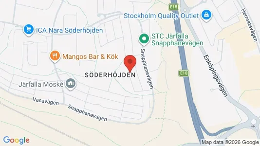 Lägenheter att hyra i Järfälla - kort over placeringen