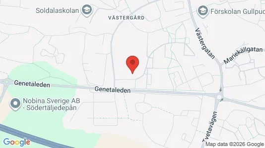 Lägenheter att hyra i Södertälje - kort over placeringen