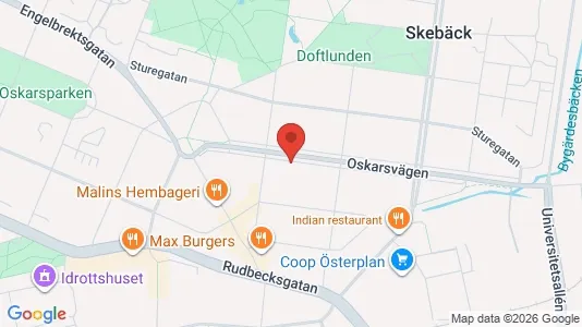 Lägenheter att hyra i Örebro - kort over placeringen