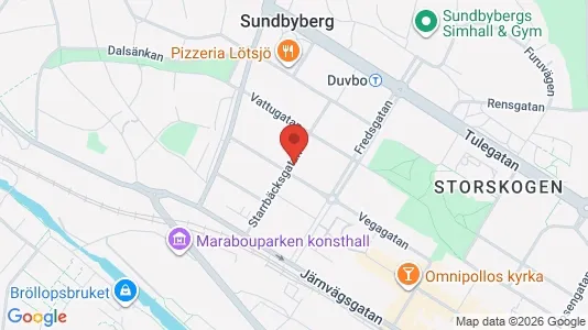 Lägenheter att hyra i Sundbyberg - kort over placeringen
