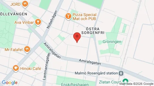 Lägenheter att hyra i Malmö Centrum - kort over placeringen