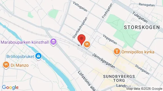 Lägenheter att hyra i Sundbyberg - kort over placeringen