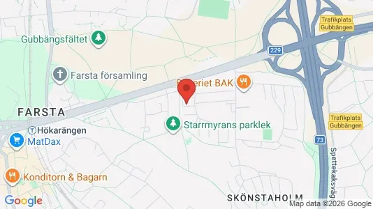 Lägenheter att hyra i Söderort - kort over placeringen