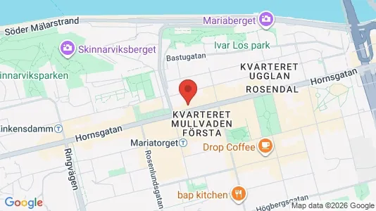 Lägenheter att hyra i Södermalm - kort over placeringen