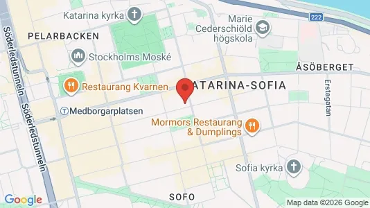 Lägenheter att hyra i Södermalm - kort over placeringen