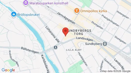 Lägenheter att hyra i Sundbyberg - kort over placeringen