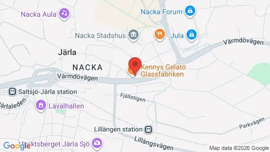 Lägenheter att hyra i Nacka - kort over placeringen