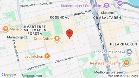 Lägenheter att hyra i Södermalm - kort over placeringen