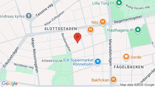 Lägenheter att hyra i Malmö Centrum - kort over placeringen