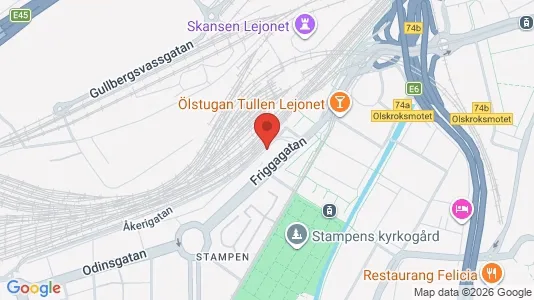 Lägenheter att hyra i Göteborg Centrum - kort over placeringen