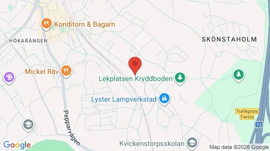 Lägenheter att hyra i Söderort - kort over placeringen