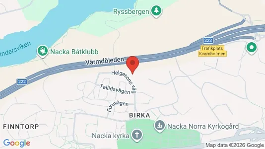 Lägenheter att hyra i Nacka - kort over placeringen