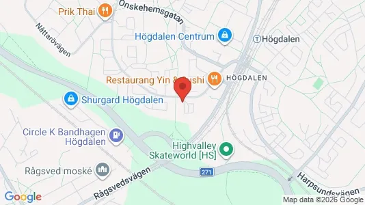 Lägenheter att hyra i Huddinge - kort over placeringen