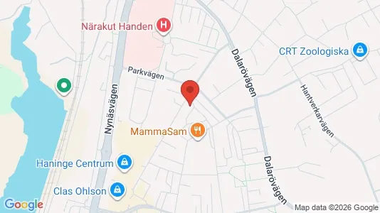 Lägenheter att hyra i Haninge - kort over placeringen