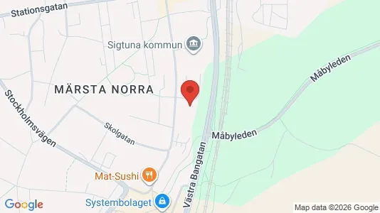 Lägenheter att hyra i Sigtuna - kort over placeringen