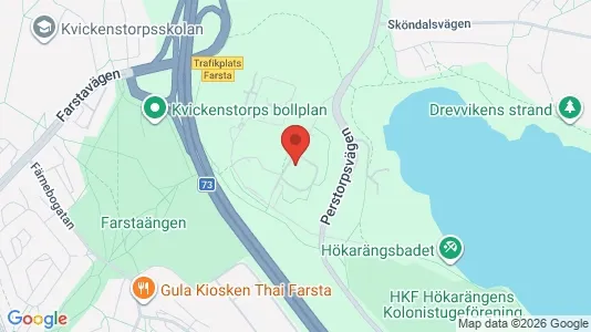Lägenheter att hyra i Huddinge - kort over placeringen