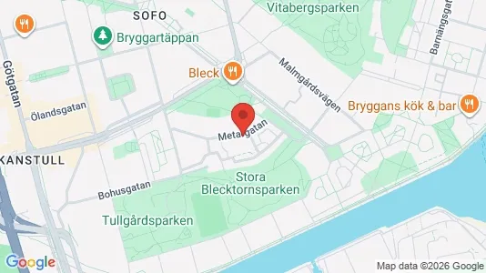 Lägenheter att hyra i Södermalm - kort over placeringen