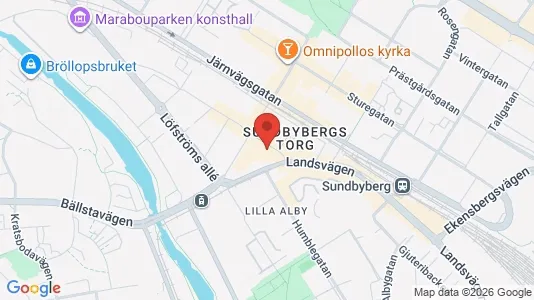 Lägenheter att hyra i Sundbyberg - kort over placeringen