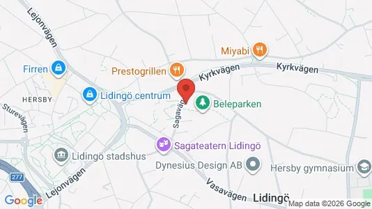 Lägenheter att hyra i Lidingö - kort over placeringen