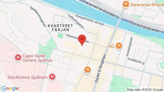 Lägenheter att hyra i Kungsholmen - kort over placeringen