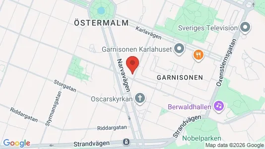 Lägenheter att hyra i Östermalm - kort over placeringen