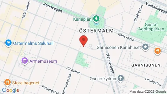 Lägenheter att hyra i Östermalm - kort over placeringen