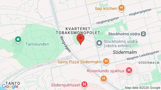 Lägenheter att hyra i Södermalm - kort over placeringen