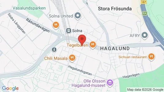 Lägenheter att hyra i Solna - kort over placeringen